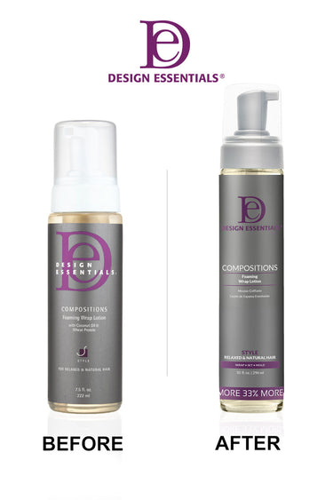 DESIGN ESSENTIALS COMPOSITIONS FOAMNG WRAP LOTION - 10 OZ